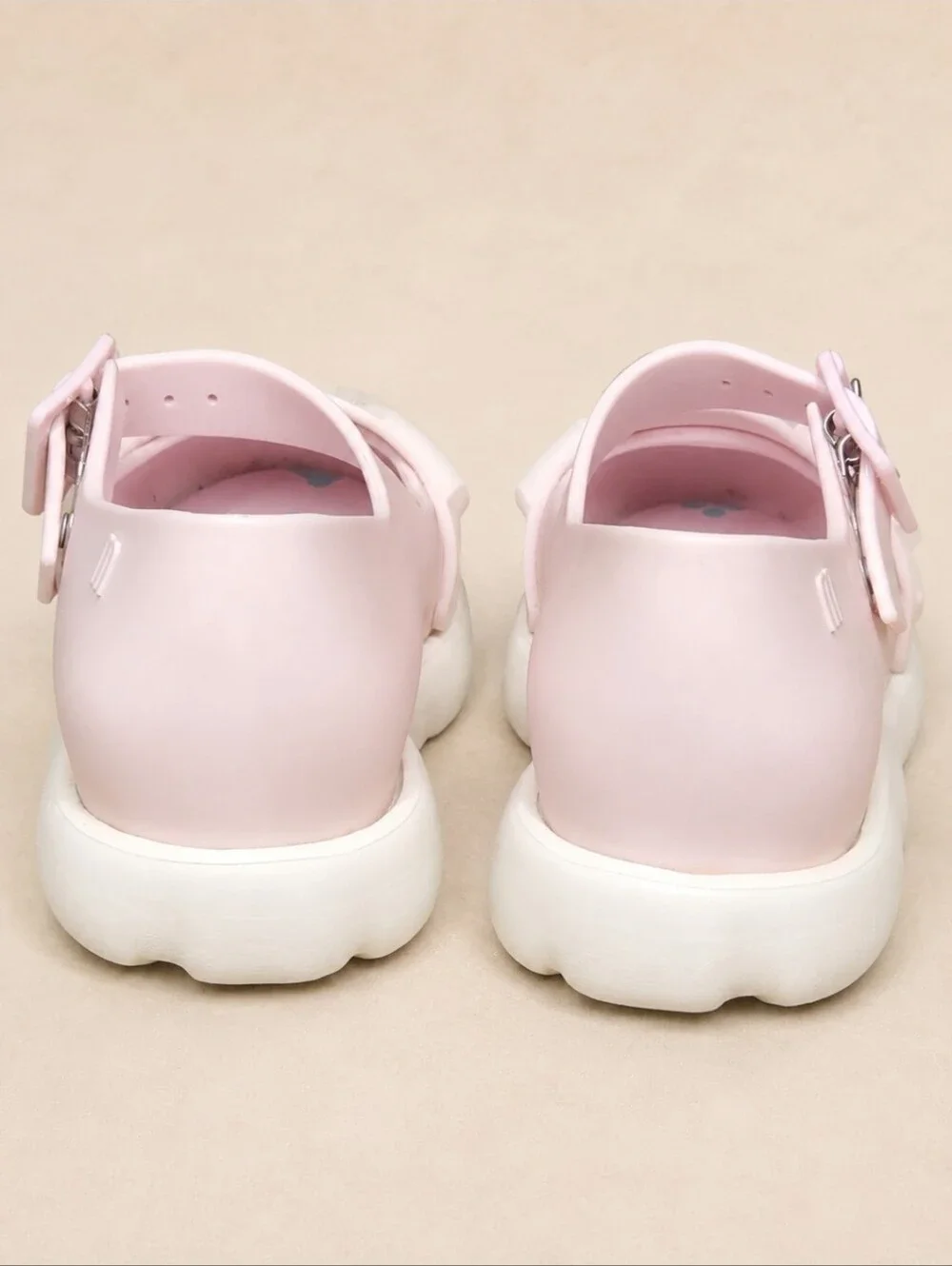 Mini Melissa Play Step Puppy Dog Mary Jane Shoes Pink Toddler Size 6